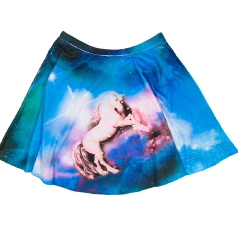 🆕 Galaxy Unicorn Mini Skater Skirt, XS